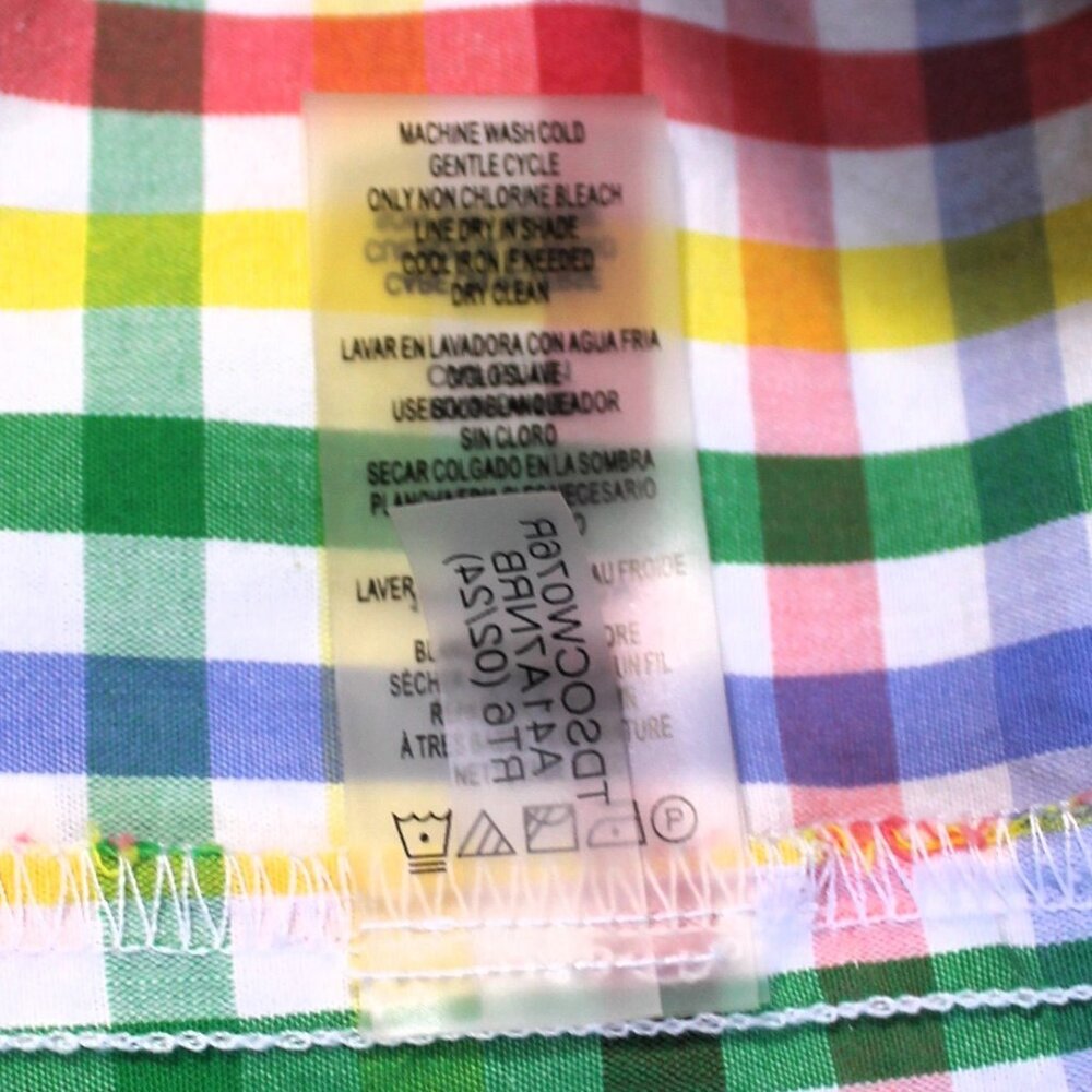 Tommy Hilfiger Sleeveless Cotton Gingham Shirtwaist Dress Size 10 - Picture 8 of 10